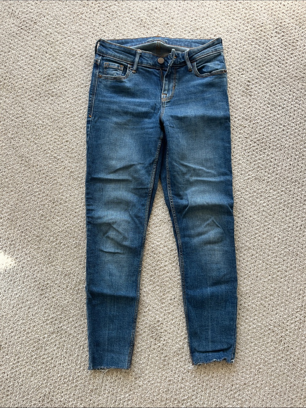 Old Navy Women's Mid-Rise Blue Skinny Jeans